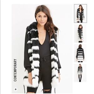 Faux fur vest